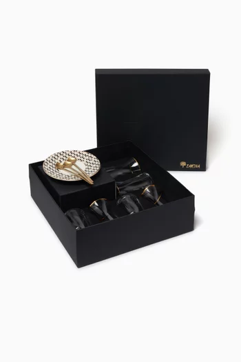 طقم استكانات شاي وأطباق سويرل، 6 قطع