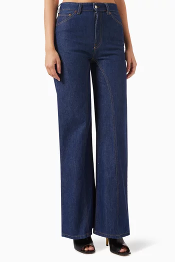 Bianca High-waisted Flared Jeans in Denim