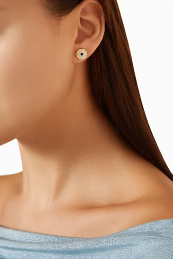 Amelia Dubai Stud Earrings in 18kt Yellow Gold