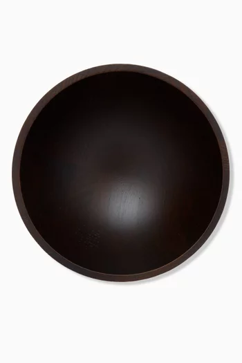 وعاء الحمراء متوسط خشب داكن