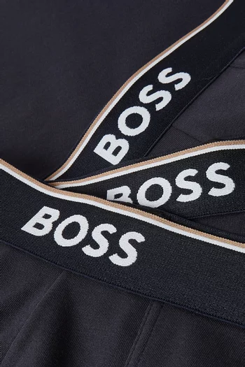 طقم بوكسر قطن مطاطي، 3 قطع