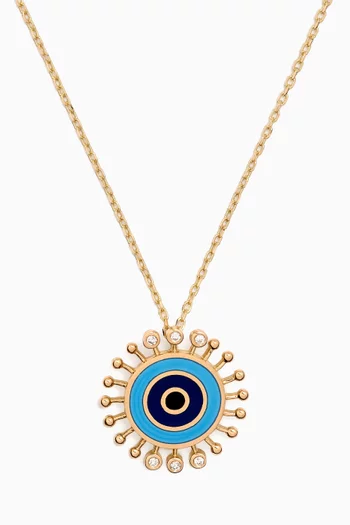 Wise Eye Diamond Pendant Necklace in 18kt Gold