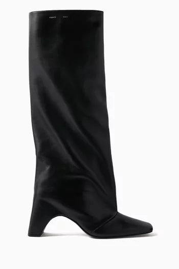 Bridge Knee-high Boots in Leather