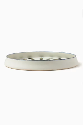 Large Boheme Round Platter in Porcelain