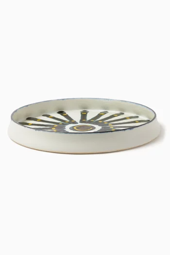 Large Boheme Round Platter in Porcelain