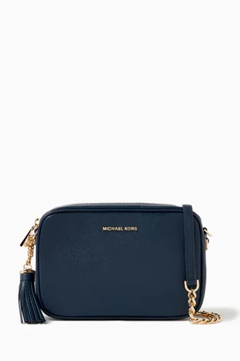 Ginny Crossbody Bag in Pebbled Leather