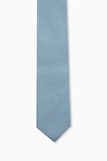 ربطة عنق بنقشة جانشيني حرير