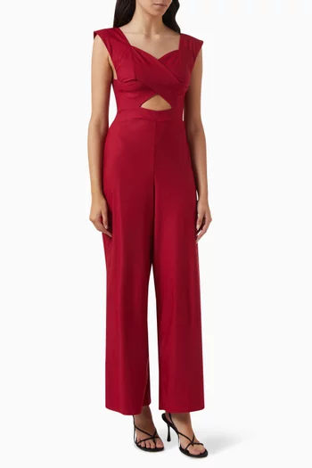 Camelia Cut-out Jumpsuit in Viscose-bkend
