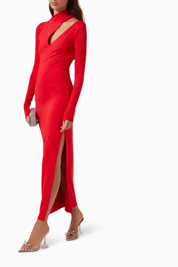 فستان بامبينا طويل مزيج فيسكوز