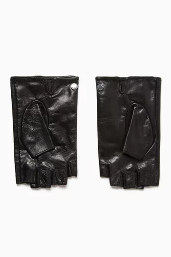 K/Autograph Fingerless Gloves in Leather