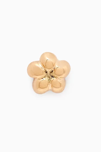 Chubby Flower Single Stud in 18kt Yellow Gold