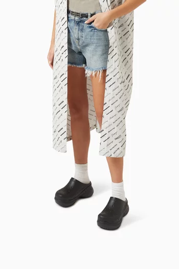 حذاء مفتوح بمقدمة مغلقة مطاط بالنسياغا × كروكس