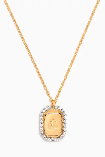Libra Necklace in Gold-plated Sterling Silver
