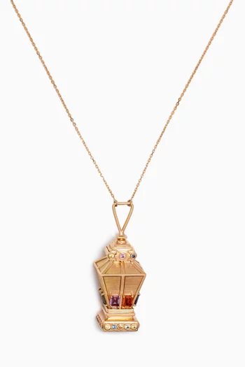 Big Lantern Necklace in 18kt Yellow Gold