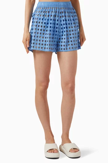 The Avril Shorts in Cotton-eyelet
