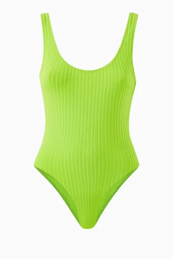 The Luela Ribbed One-piece Swimsuit
