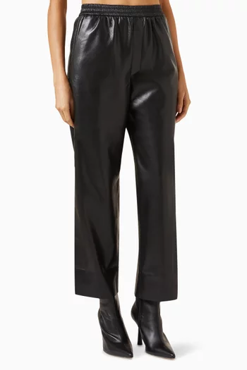 Odessa Straight-fit Pants in Leather