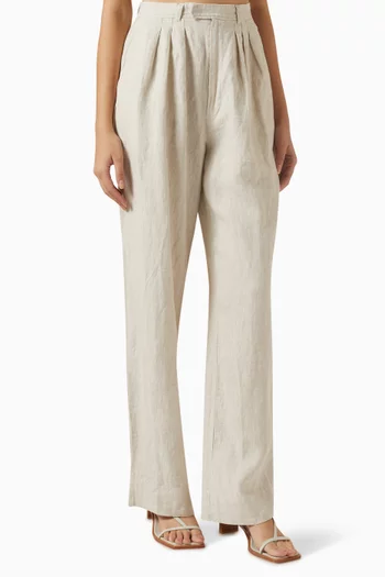 Louis High-waist Pants in Linen