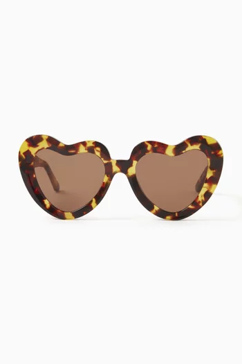 The Coeur Heart-shaped Sunglasses in Acetate