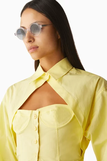 Tayler Round Sunglasses in Bio-acetate