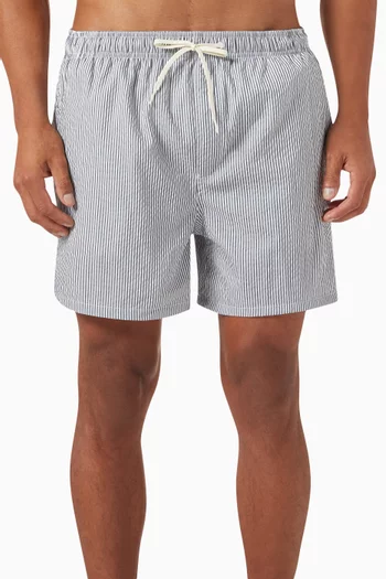 Striped Swim Shorts in Nylon