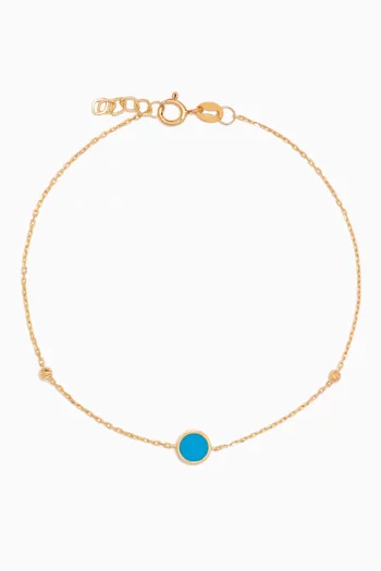 Eve Turquoise Bracelet in 18kt Gold