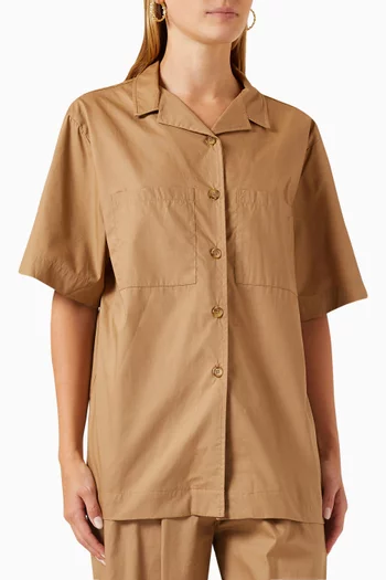 Patch-pocket Shirt in Cotton
