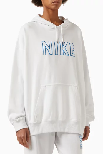 Logo Oversized Hoodie in Cotton