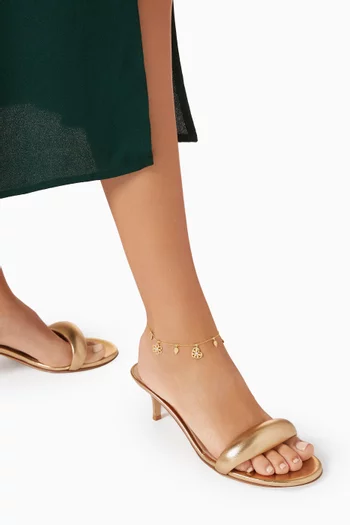 Farfasha Frou Frou Mixed Motif Diamond Anklet in 14kt Gold