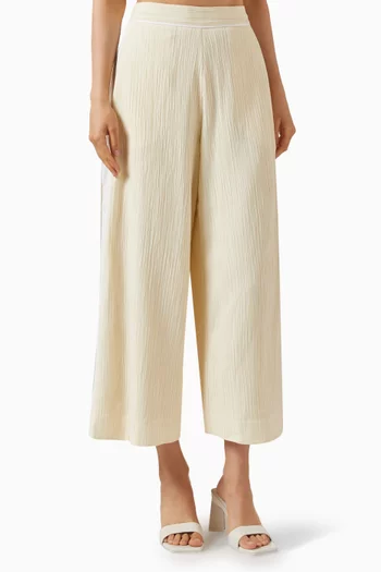 Palazzo Pants in Crinkle-viscose