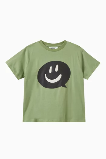 Riley Speech Smiley T-Shirt in Organic Cotton