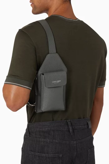 Logo Belt Bag in Leather