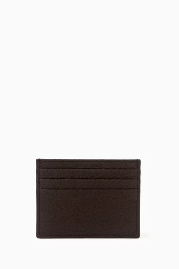 GA Logo Card Holder in Leather