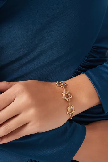 Farfasha Bloom Three Motif Bracelet in 18kt Gold