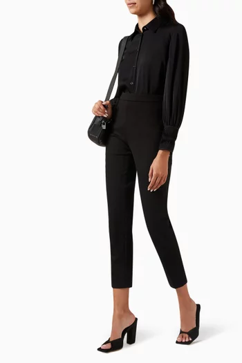 بنطال تيلونارا بقصة تضيق نحو الأسفل مزيج فيسكوز