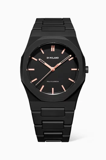 Polycarbon Quartz Watch, 40.5mm