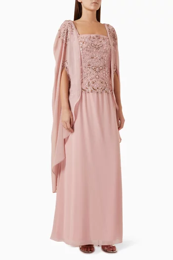 Embellished Gown in Georgette