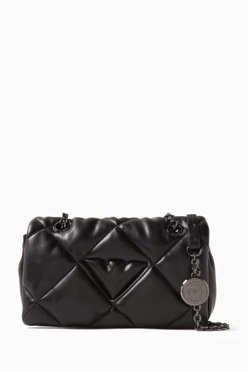 Front Flap Crossbody Bag in Nappa Leather