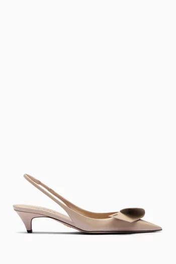 Slingback 45 Pumps in Leather