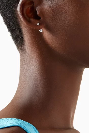 Raindrops Diamond Earrings in 18kt White Gold