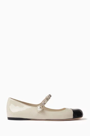 Ballerine Flat Pumps in Patent Leather