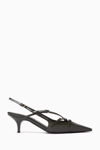 Slingback 55 Pumps in Leather