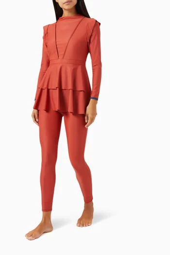 Sunset Swim Tights in ECONYL® Nylon