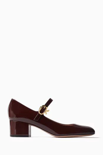 Mary Ribbon 45 Pumps in Patent Leather
