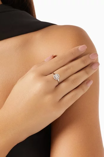 Crystal Ring in Sterling Silver