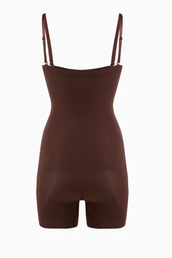 Seamless Sculpt Strapless Mid Thigh Bodysuit