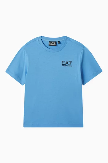 EA7 Logo-print T-shirt in Cotton