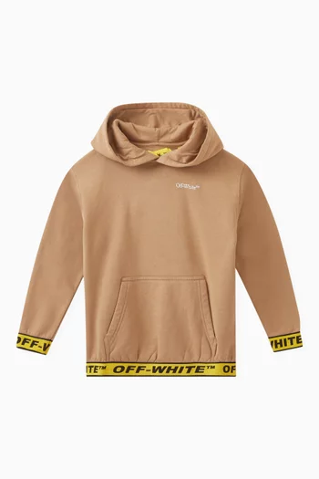 Logo-tape Hoodie in Cotton