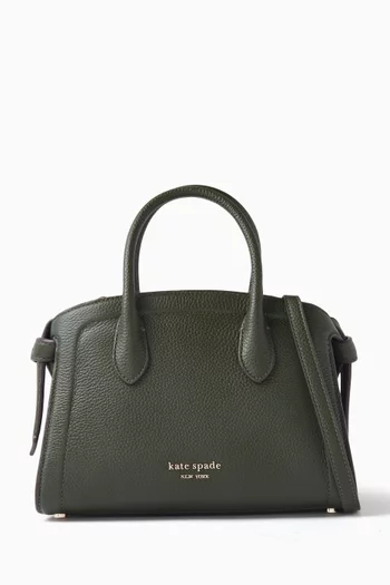 Mini Knott Satchel Bag in Leather