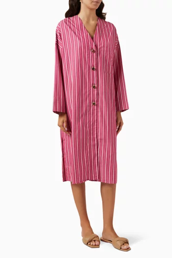 Yazz Striped Dress in Cotton